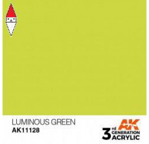 , , , ACRILICO MODELLISMO AK INTERACTIVE LUMINOUS GREEN 17ML