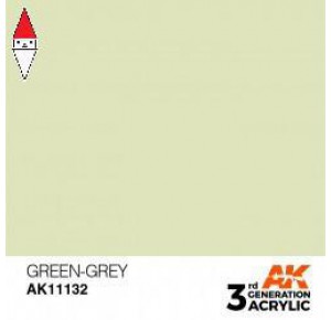 , , , ACRILICO MODELLISMO AK INTERACTIVE GREEN-GREY 17ML