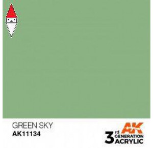 , , , ACRILICO MODELLISMO AK INTERACTIVE GREEN SKY 17ML