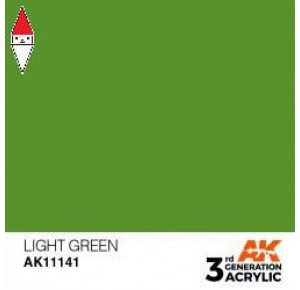 , , , ACRILICO MODELLISMO AK INTERACTIVE LIGHT GREEN 17ML