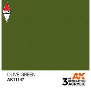 , , , ACRILICO MODELLISMO AK INTERACTIVE OLIVE GREEN 17ML