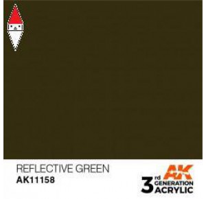 , , , ACRILICO MODELLISMO AK INTERACTIVE REFLECTIVE GREEN 17ML