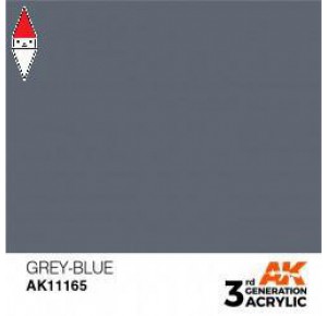 , , , ACRILICO MODELLISMO AK INTERACTIVE GREY-BLUE 17ML