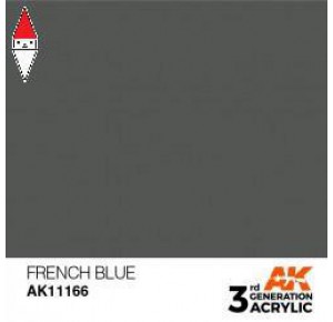, , , ACRILICO MODELLISMO AK INTERACTIVE FRENCH BLUE 17ML