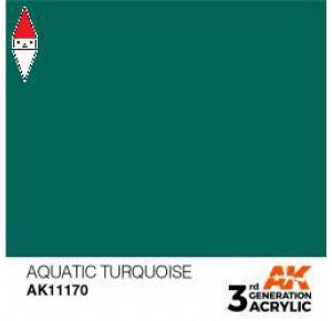 , , , ACRILICO MODELLISMO AK INTERACTIVE AQUATIC TURQUOISE 17ML