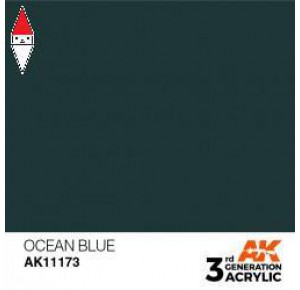 , , , ACRILICO MODELLISMO AK INTERACTIVE OCEAN BLUE 17ML