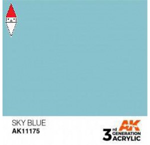 , , , ACRILICO MODELLISMO AK INTERACTIVE SKY BLUE 17ML