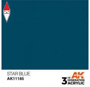 , , , ACRILICO MODELLISMO AK INTERACTIVE STAR BLUE 17ML
