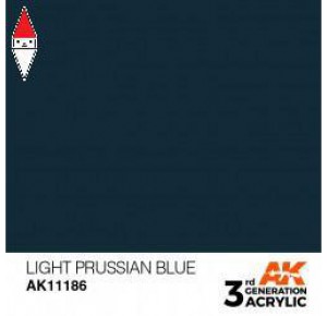 , , , ACRILICO MODELLISMO AK INTERACTIVE LIGHT PRUSSIAN BLUE 17ML