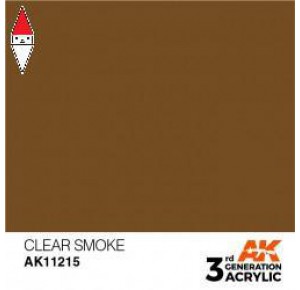 , , , ACRILICO MODELLISMO AK INTERACTIVE CLEAR SMOKE 17ML