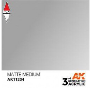 , , , ACRILICO MODELLISMO AK INTERACTIVE MATTE MEDIUM 17ML