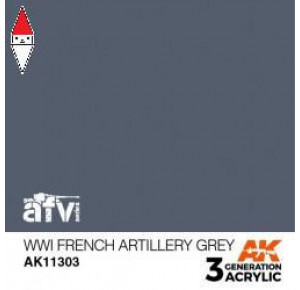 , , , ACRILICO MODELLISMO AK INTERACTIVE WWI FRENCH ARTILLERY GREY