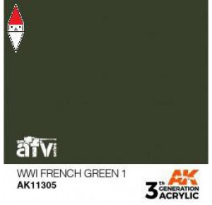 , , , ACRILICO MODELLISMO AK INTERACTIVE WWI FRENCH GREEN 1