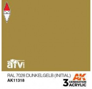 , , , ACRILICO MODELLISMO AK INTERACTIVE RAL 7028 DUNKELGELB (INITIAL)