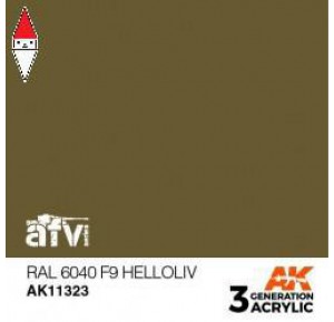 , , , ACRILICO MODELLISMO AK INTERACTIVE RAL 6040 F9 HELLOLIV