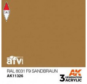 , , , ACRILICO MODELLISMO AK INTERACTIVE RAL 8031 F9 SANDBRAUN