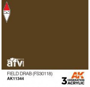 , , , ACRILICO MODELLISMO AK INTERACTIVE FIELD DRAB (FS30118)