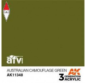 , , , ACRILICO MODELLISMO AK INTERACTIVE AUSTRALIAN CAMOUFLAGE GREEN