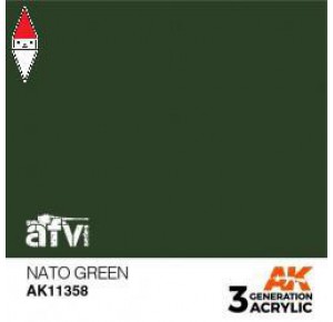 , , , ACRILICO MODELLISMO AK INTERACTIVE NATO GREEN