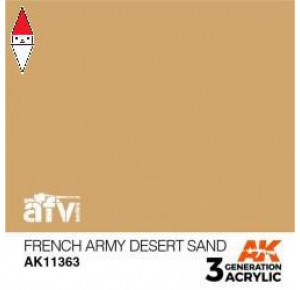 , , , ACRILICO MODELLISMO AK INTERACTIVE FRENCH ARMY DESERT SAND