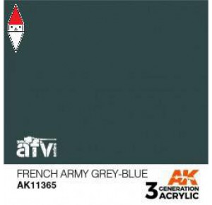 , , , ACRILICO MODELLISMO AK INTERACTIVE FRENCH ARMY GREY-BLUE
