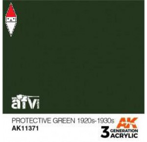, , , ACRILICO MODELLISMO AK INTERACTIVE PROTECTIVE GREEN 1920S-1930S