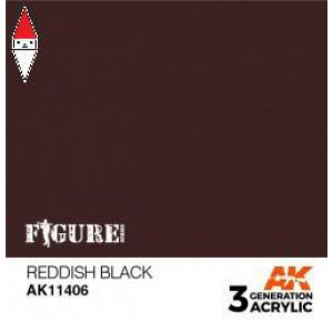 , , , ACRILICO MODELLISMO AK INTERACTIVE REDDISH BLACK