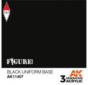 , , , ACRILICO MODELLISMO AK INTERACTIVE BLACK UNIFORM BASE