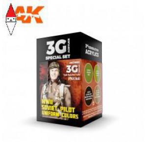 , , , ACRILICO MODELLISMO AK INTERACTIVE WWII SOVIET UNIFORM COLORS SET 3G