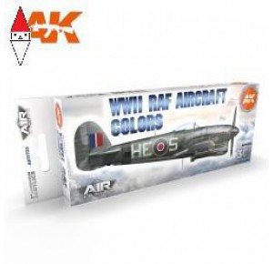 , , , ACRILICO MODELLISMO AK INTERACTIVE WWII RAF AIRCRAFT COLORS SET 3G