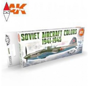 , , , ACRILICO MODELLISMO AK INTERACTIVE SOVIET AIRCRAFT COLORS 1941-1945 SET 3G