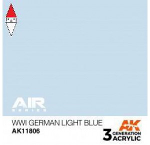 , , , ACRILICO MODELLISMO AK INTERACTIVE WWI GERMAN LIGHT BLUE