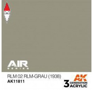, , , ACRILICO MODELLISMO AK INTERACTIVE RLM 02 RLM-GRAU (1938)