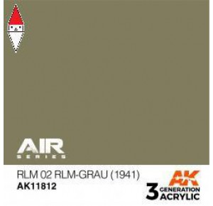 , , , ACRILICO MODELLISMO AK INTERACTIVE RLM 02 RLM-GRAU (1941)