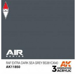 , , , ACRILICO MODELLISMO AK INTERACTIVE RAF EXTRA DARK SEA GREY BS381C/640