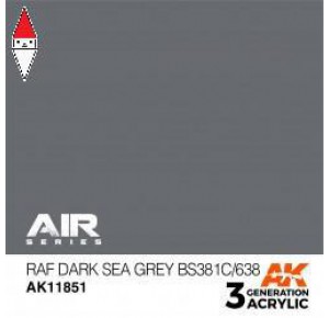 , , , ACRILICO MODELLISMO AK INTERACTIVE RAF DARK SEA GREY BS381C/638