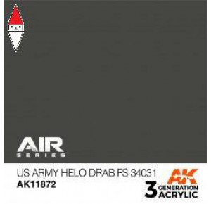 , , , ACRILICO MODELLISMO AK INTERACTIVE US ARMY HELO DRAB FS 34031