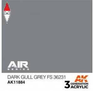 , , , ACRILICO MODELLISMO AK INTERACTIVE DARK GULL GREY FS 36231