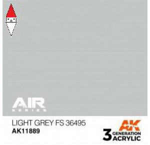 , , , ACRILICO MODELLISMO AK INTERACTIVE LIGHT GREY FS 36495