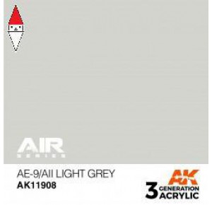 , , , ACRILICO MODELLISMO AK INTERACTIVE AE-9/AII LIGHT GREY