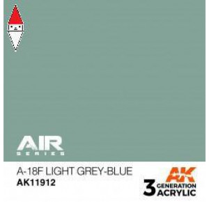 , , , ACRILICO MODELLISMO AK INTERACTIVE A-18F LIGHT GREY-BLUE