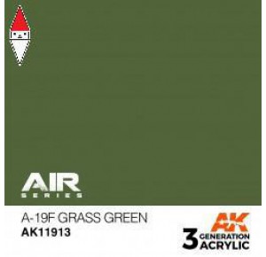 , , , ACRILICO MODELLISMO AK INTERACTIVE A-19F GRASS GREEN