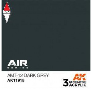 , , , ACRILICO MODELLISMO AK INTERACTIVE AMT-12 DARK GREY