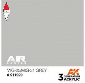 , , , ACRILICO MODELLISMO AK INTERACTIVE MIG-25/MIG-31 GREY