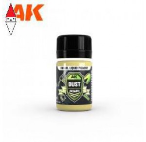 , , , PIGMENTI MODELLISMO AK INTERACTIVE DUST - LIQUID PIGMENT