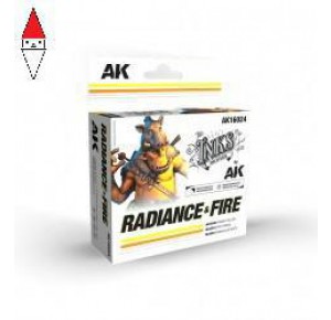 , , , ACRILICO MODELLISMO AK INTERACTIVE RADIANCE AND FIRE - INKS SET (3 REF.)