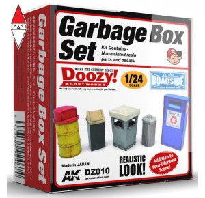 , , , AK INTERACTIVE DOOZY! 1/24 GARBAGE BOX SET