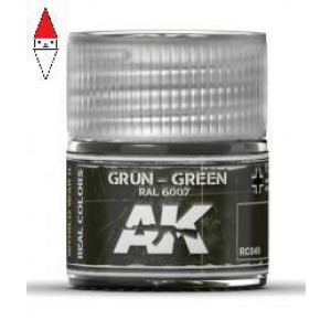 , , , ACRILICO MODELLISMO AK INTERACTIVE GRUN-GREEN RAL 6007 10ML