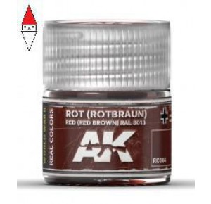 , , , ACRILICO MODELLISMO AK INTERACTIVE ROT (ROTBRAUN) RED BROWN RAL 8013 10ML