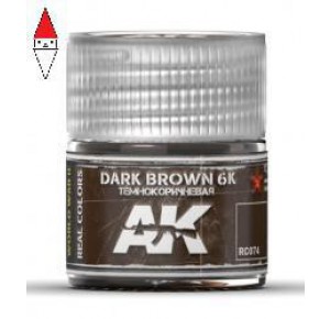 , , , ACRILICO MODELLISMO AK INTERACTIVE DARK BROWN 6K 10ML